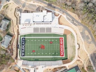 Aerial photo of  College stadium